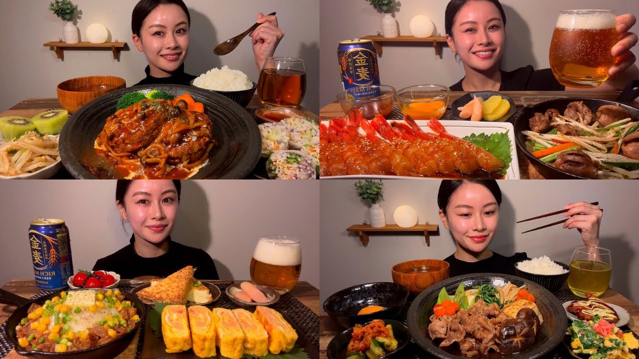 【ASMR】10月定食ASMRまとめ [EatingSounds モッパン 咀嚼音 먹방]