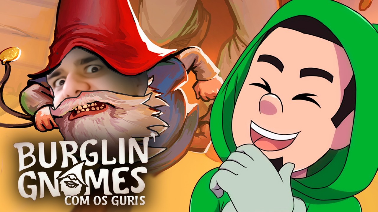 OS GURI VIRARAM GNOMOS PARA INVADIR CASAS e causar o CAOS!!! - GUINAS JOGA BURGLIN' GNOMES