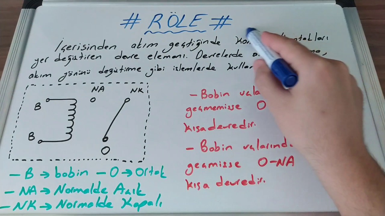 Temel Elektronik #16 R&ouml;le nedir? R&ouml;le u&ccedil;ları nasıl bulunur?