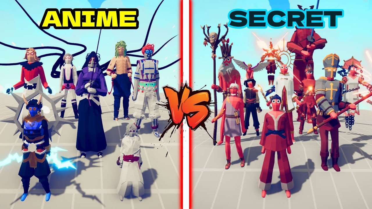 DEMON TEAM ( DEMON SLAYER ANIME ) VS SECRET TEAM | TABS - Totally Accurate Battle Simulator