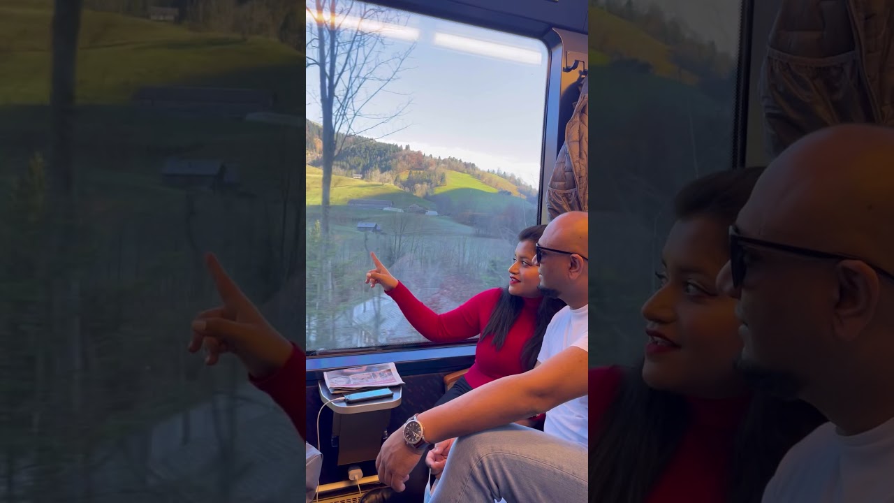 Romance in Swiss Train 🥰🥰 | 