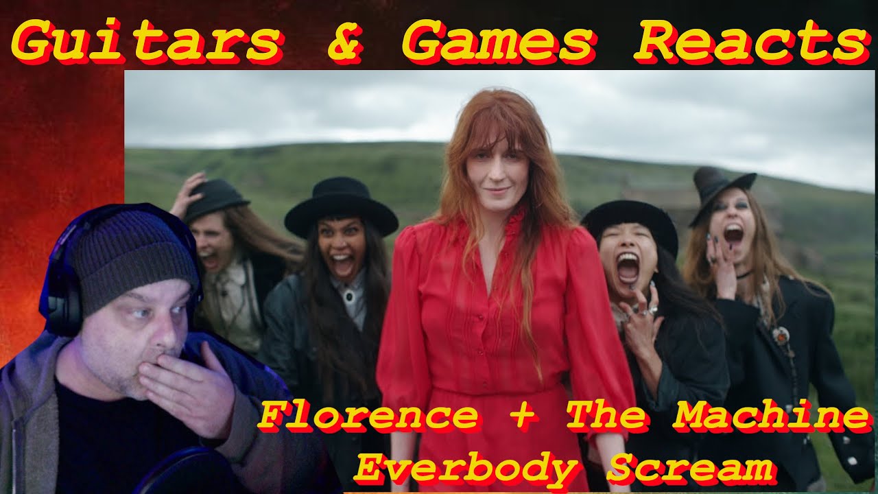 Реакции на гитары и игры. Florence + The Machine: Everybody Scream #реакция #музыка