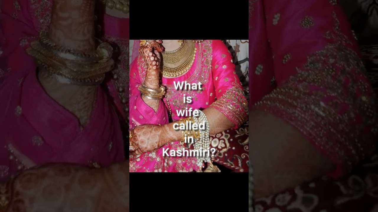What is Wife called in Kashmiri? #husbandwife #kashmiri