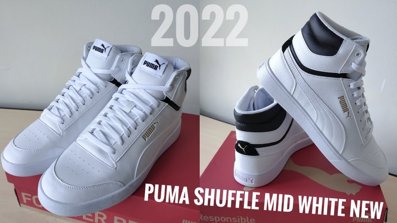 Sepatu Puma Shuffle Mid White New 2022