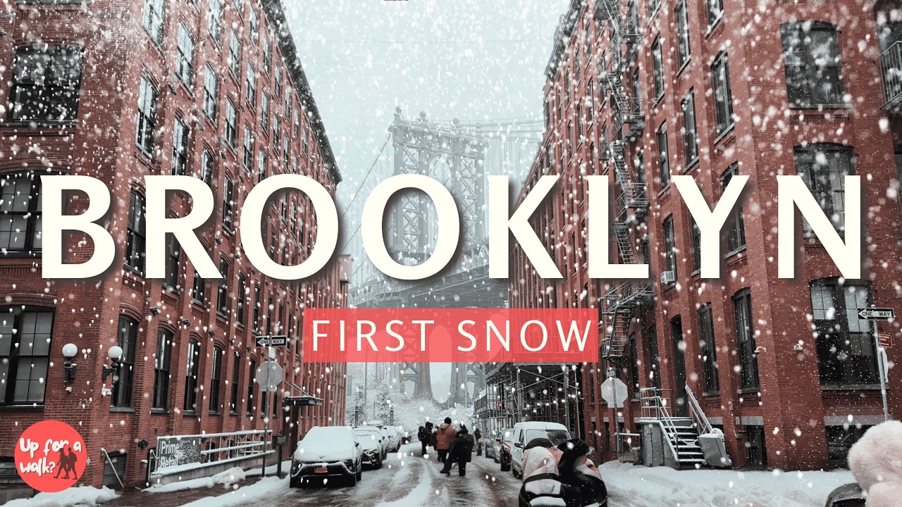 NYC Snow Walk! | Brooklyn Heights & DUMBO Snowfall Walking Tour