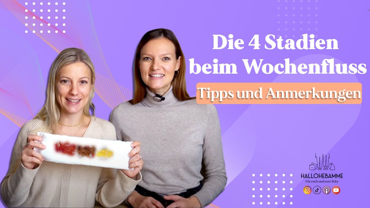 Die 4 Stadien beim Wochenfluss: Unsere Tipps und Anmerkungen | hallohebamme