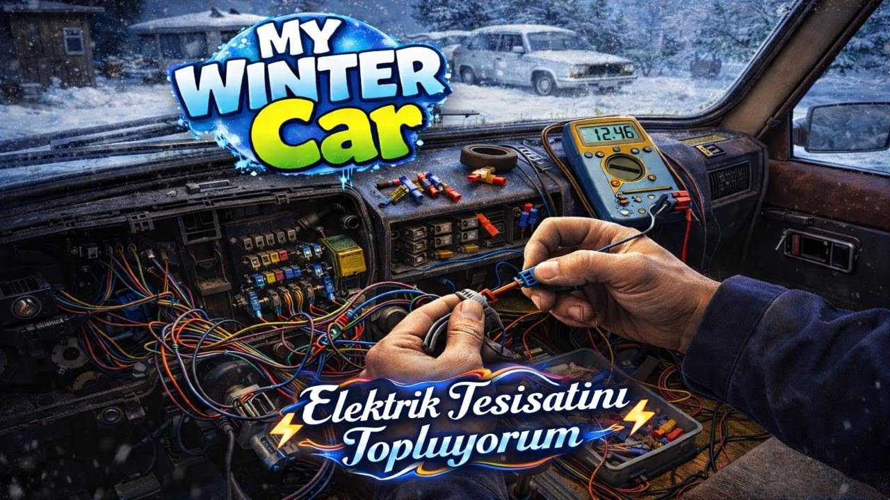 ELEKTRİK TESİSATINI ÇEKİP MOTORU ÇALIŞTIRMAYA ÇALIŞTIM/My Winter Car # 5