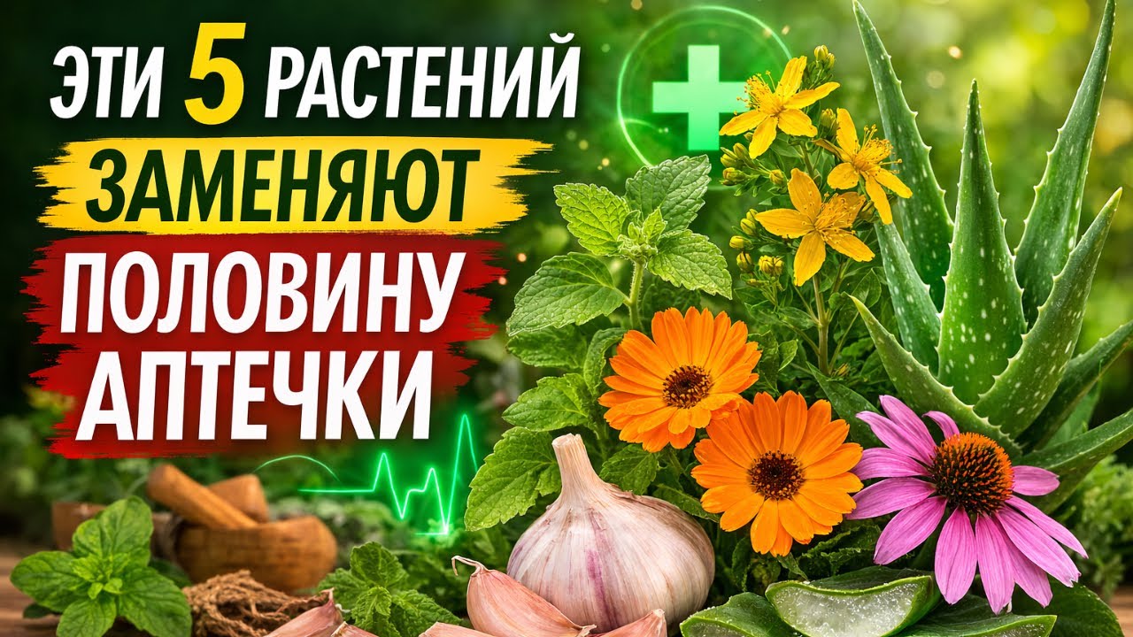 Эти растения заменяют половину аптечки
