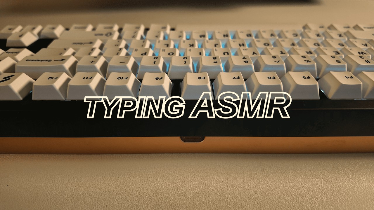 keyboard ASMR (No talking) 1H Cozy Typing 수면 공부 집중-4different keyboards #저소음키보드 #asmr #keyboardasmr