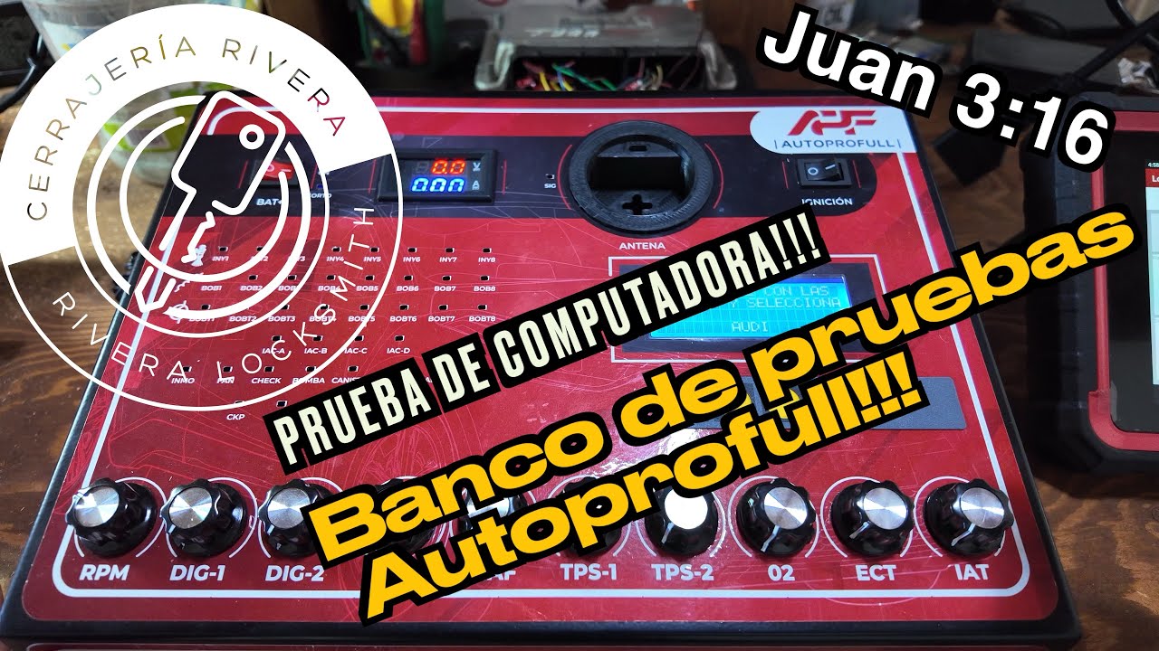 Probando computadora de VW Bosch 7.5 con banco de pruebas AutoproFull!!!