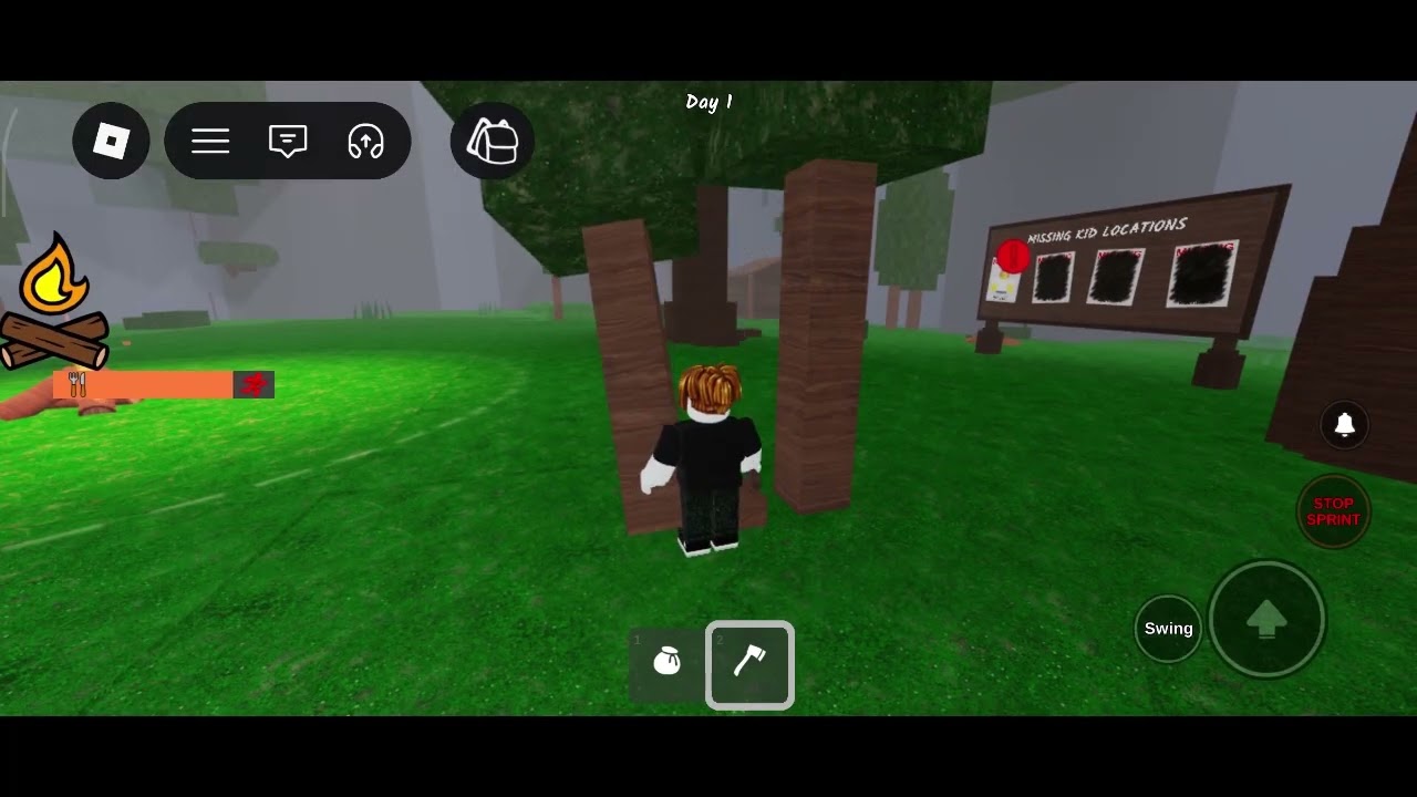 100 Days SOLO in 99 Nights In The Forest ROBLOX | I'm playing for the first time)