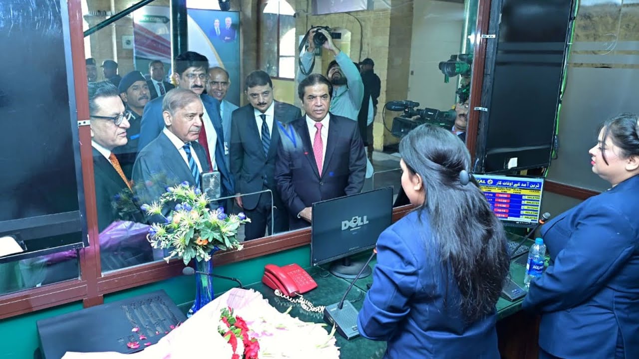 PM Shehbaz inaugurates upgraded waiting areas, lounges at Karachi Cantt Railway Station