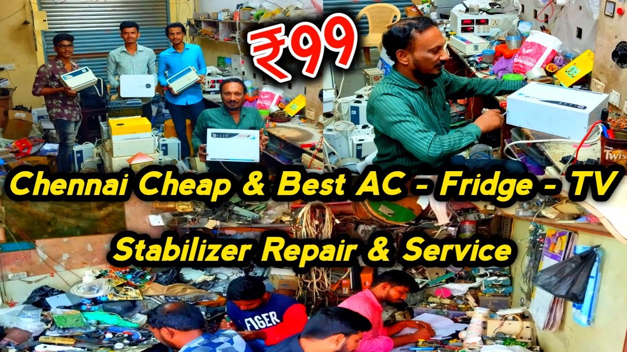 Cheapest Stabilizer Service in Chennai, Cheapest AC Board Repair Service in Chennai, madras vlogger