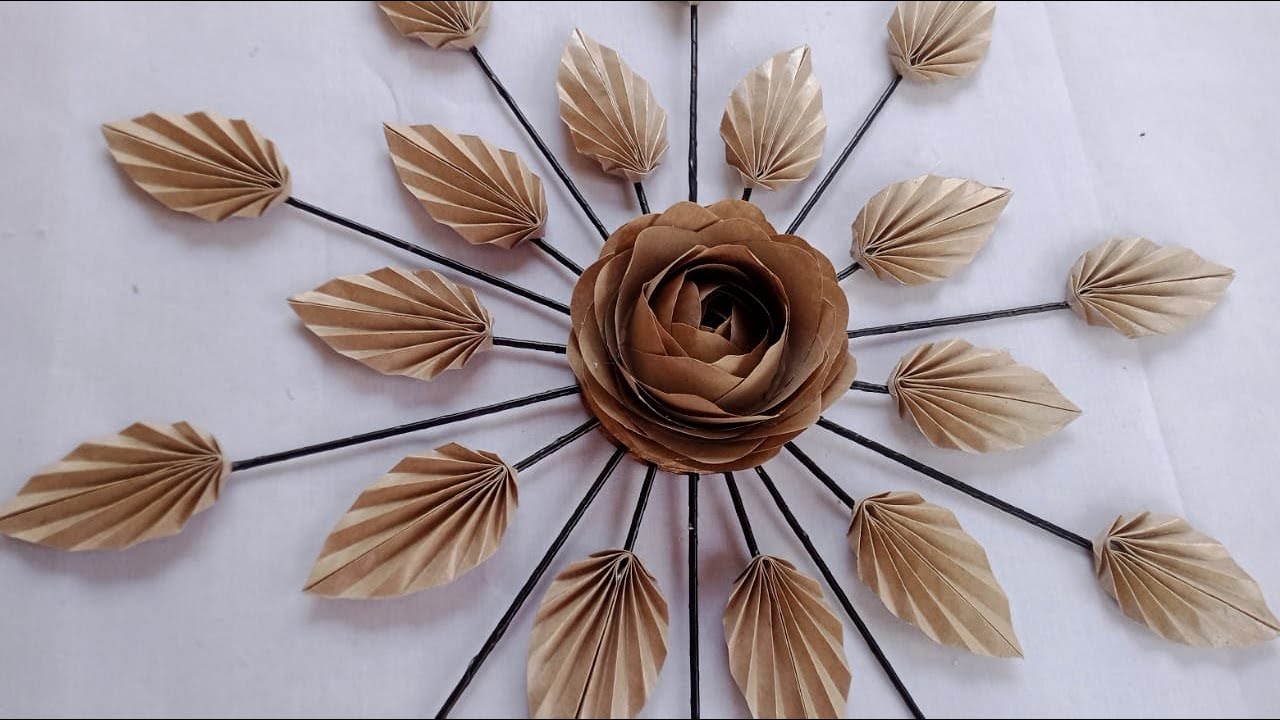 Membuat Hiasan Dinding Modal Kertas Nasi | Wall Hanging Decoration from Paper