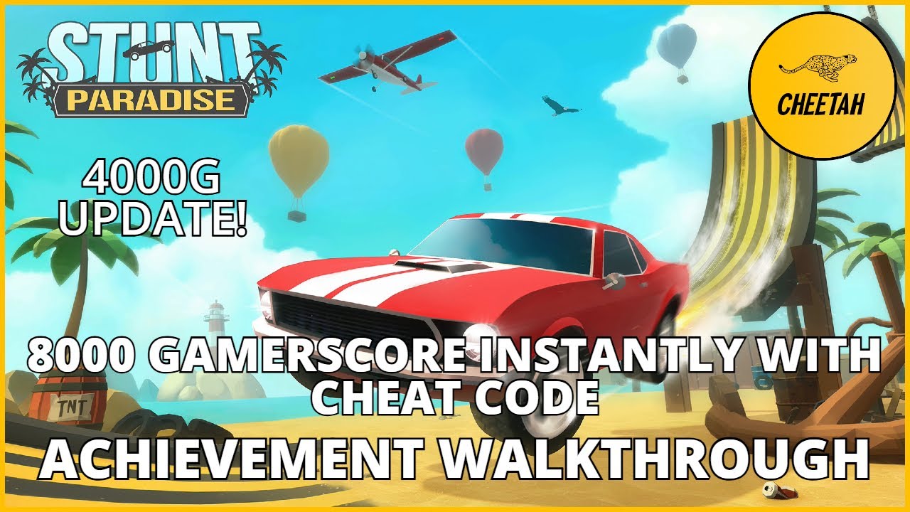 Stunt Paradise &mdash; 8000 игровых очков мгновенно с чит-кодом! 2X STACK