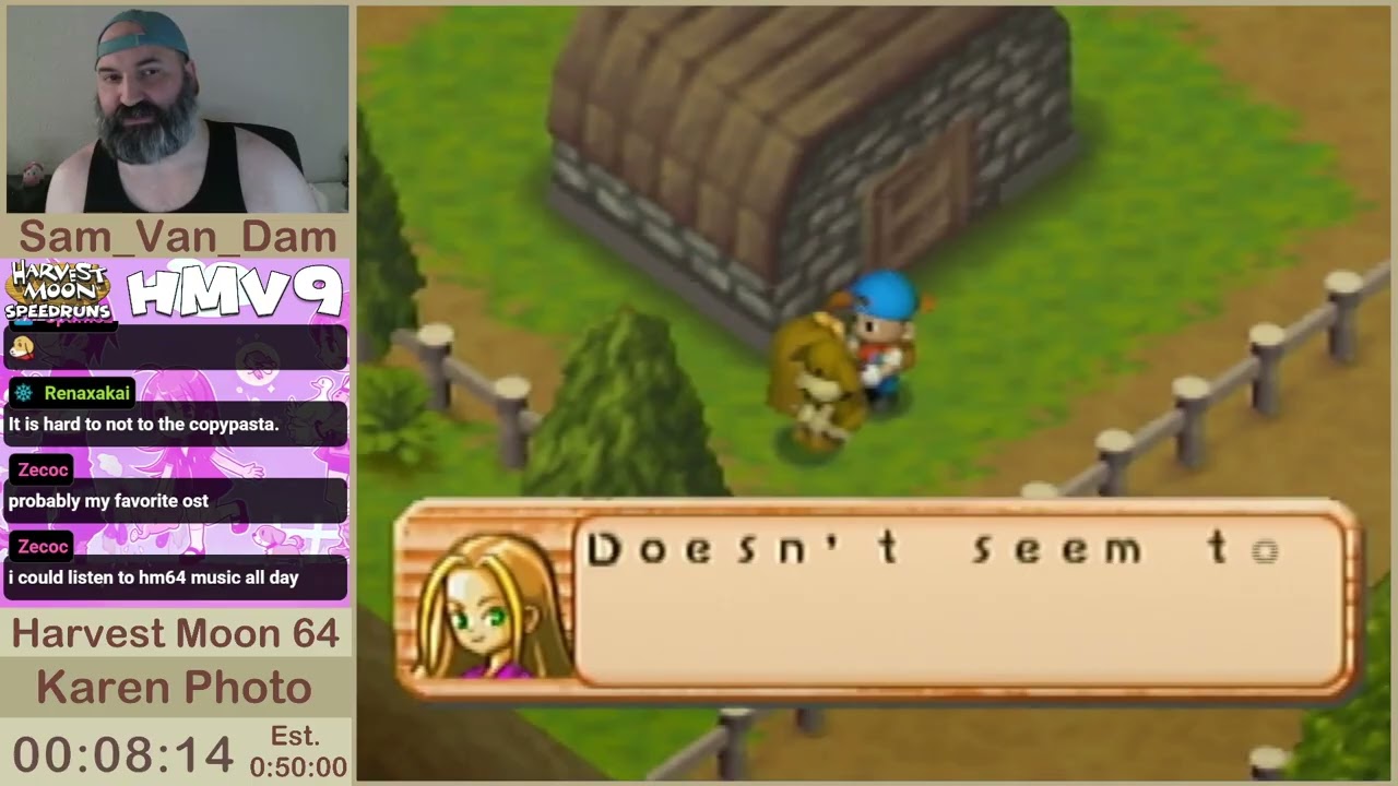 HMV9 | Karen Photo Speedrun by Sam_Van_Dam | Harvest Moon 64