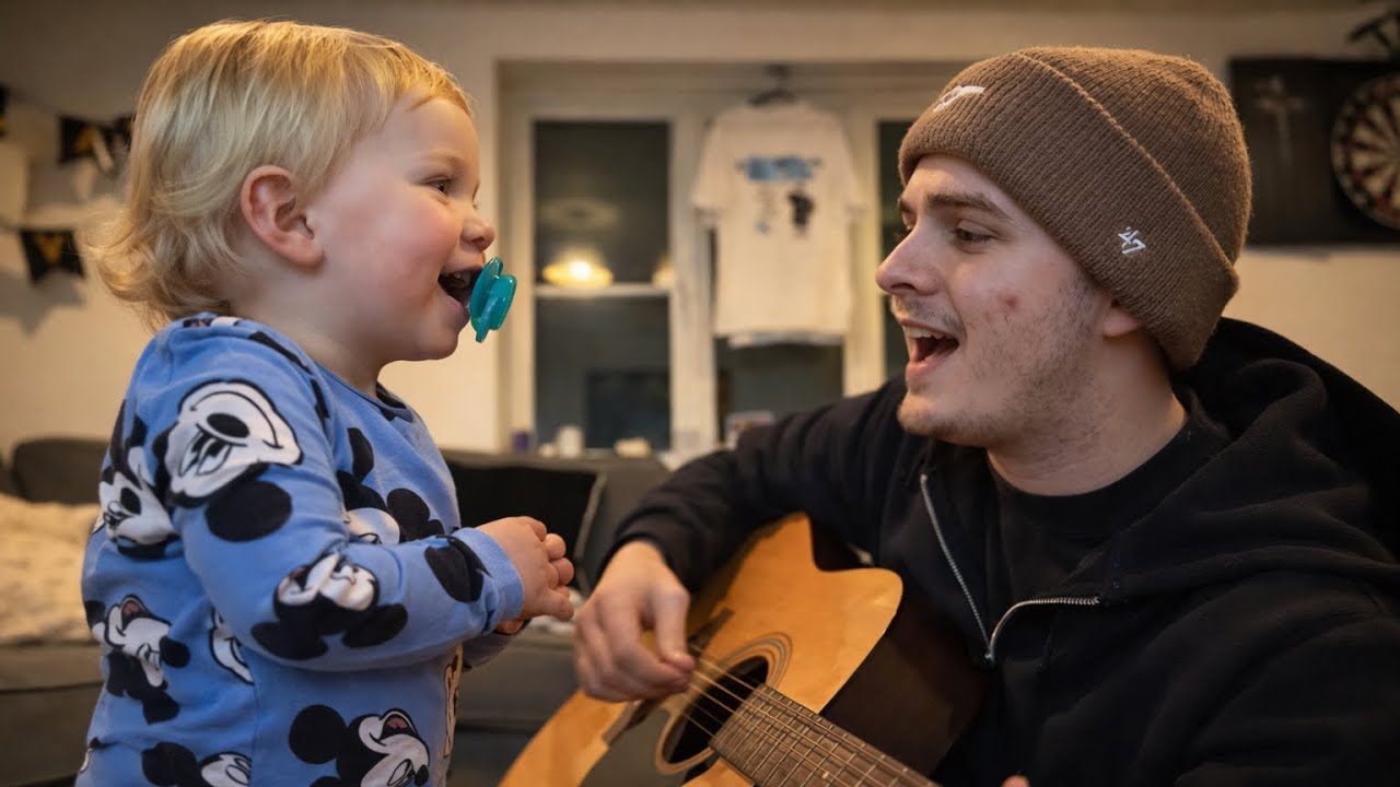 Playing guitar with my son!