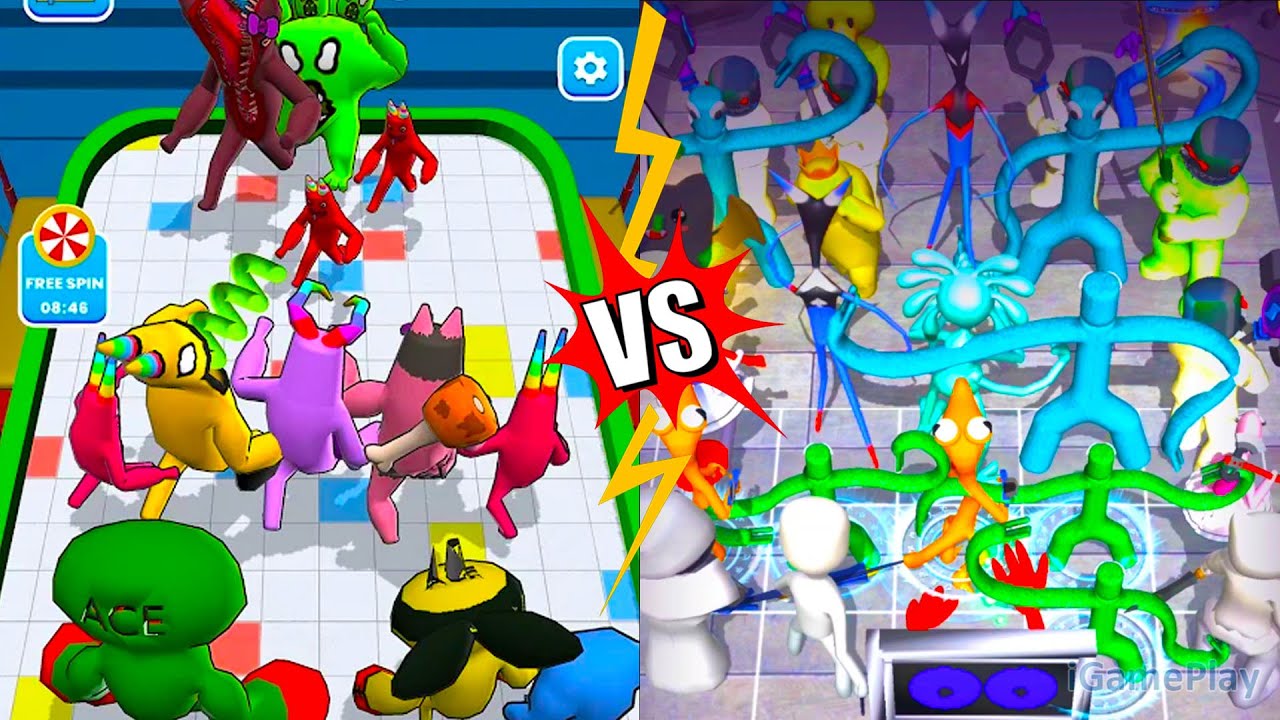 Scary Garden Monster Fight Vs  Merge Monster Rainbow Friend ⭐ Merge Simulator Battles