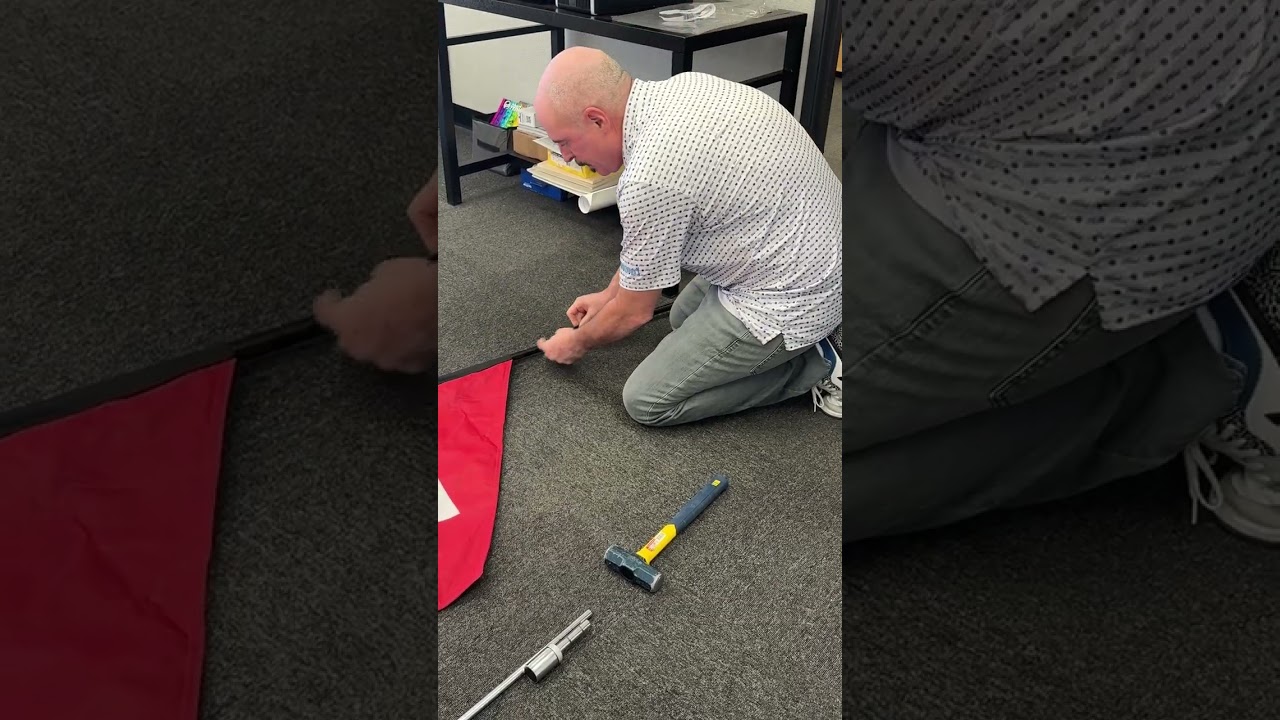 Feather Flag Installation