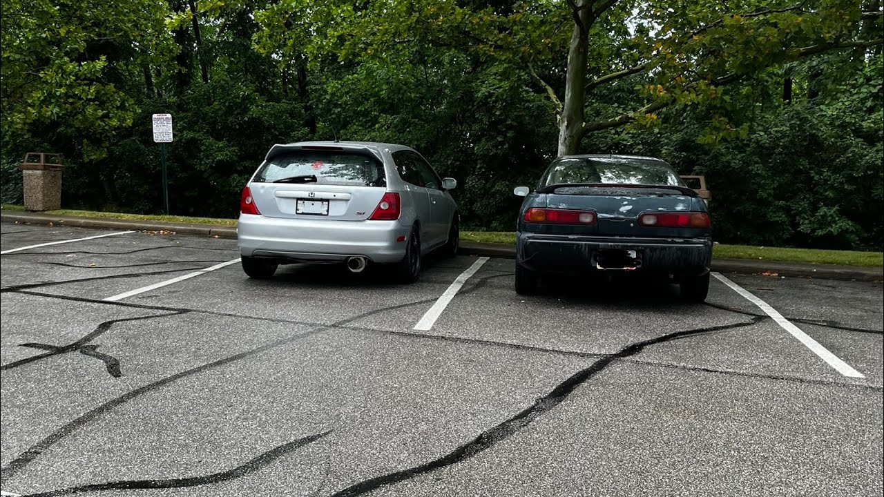 EP3 Vs Integra Practice Run // Deer Gets In Way!!!