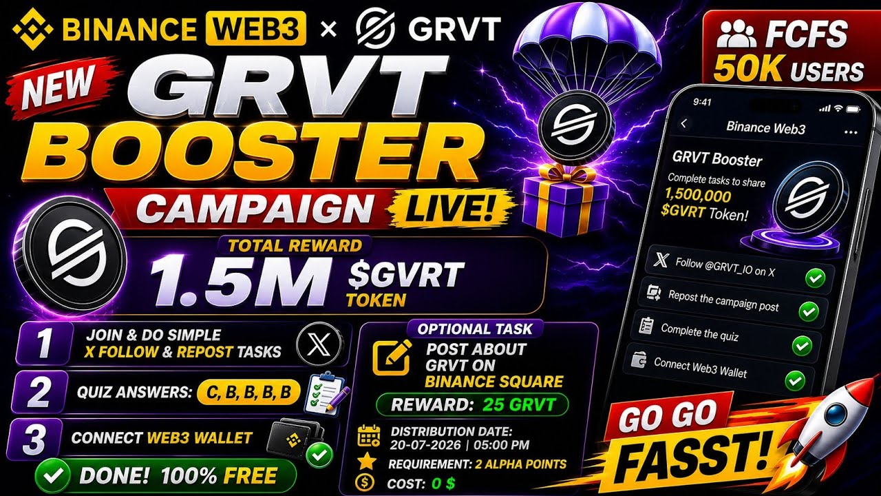 GRVT Booster Campaign: Complete Tasks & Get Free Tokens Now