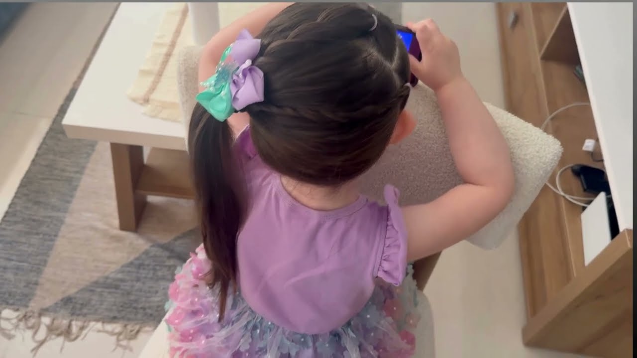 Back-to-School Series | Hair for Little Girls | Side Ponytail Hair | Mariella's Mane Magic