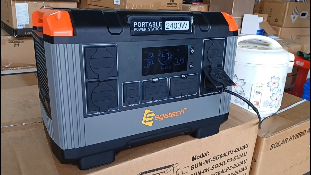 Trạm Điện Lưu Động 2400W này Chạy Được Điều Hòa Luôn - Không Lo Mất Điện nữa