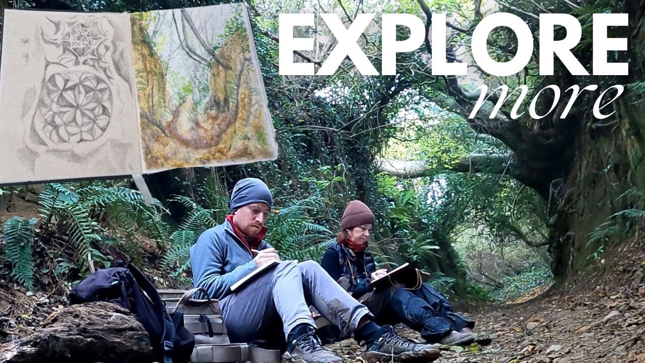 Nature journaling the Holloways ✿ Natural paintmaking ✿ Life of a nature artist vlog