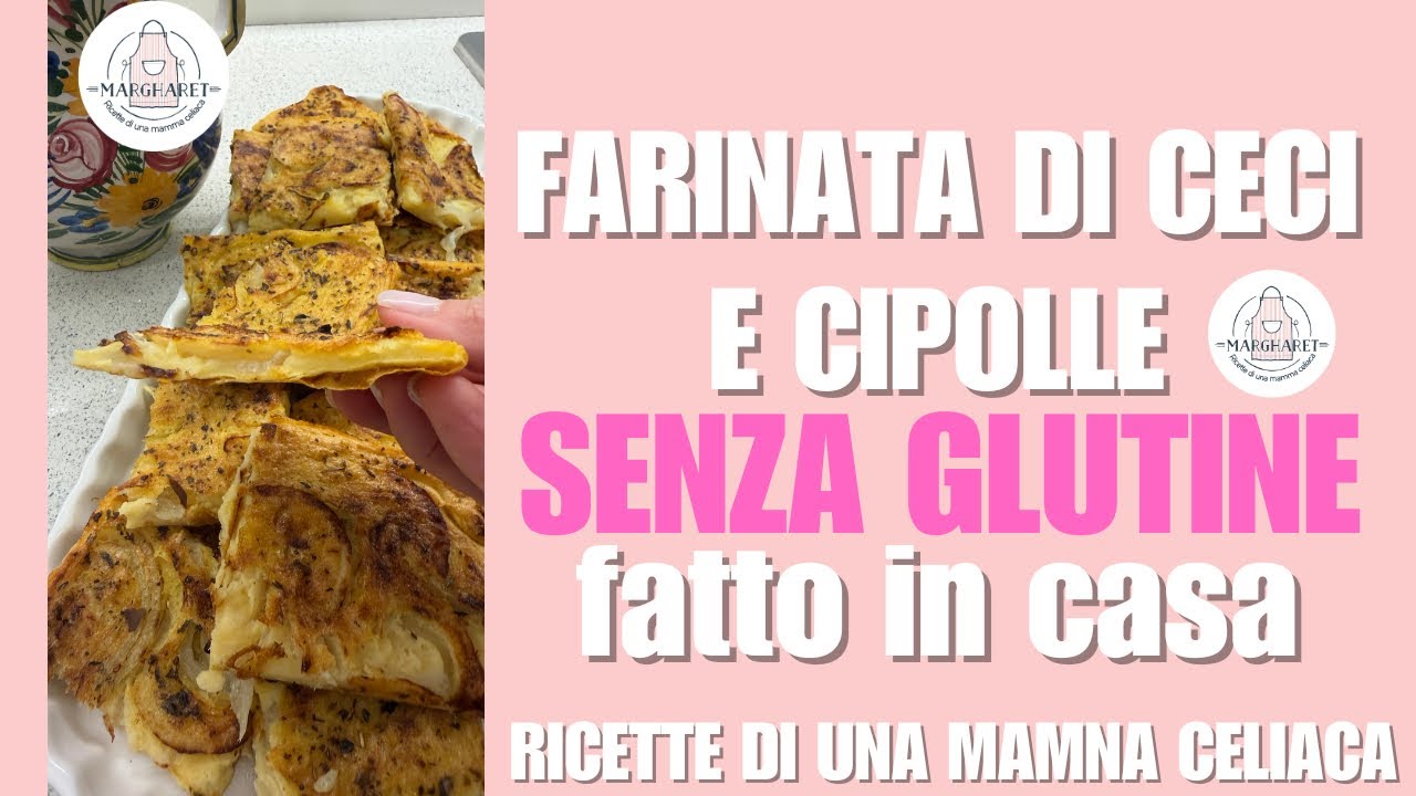 Farinata di ceci e cipolla (senza glutine) | Ricetta facile, velocissima e vegana |