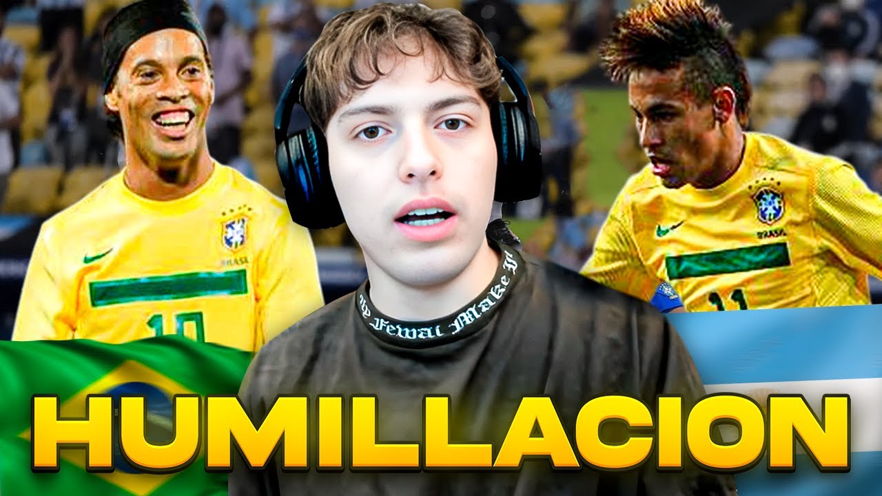EL DIA QUE RONALDINHO Y NEYMAR JR DESTRUYERON A LA ARGENTINA (2011) - HUMILLACION PURA...
