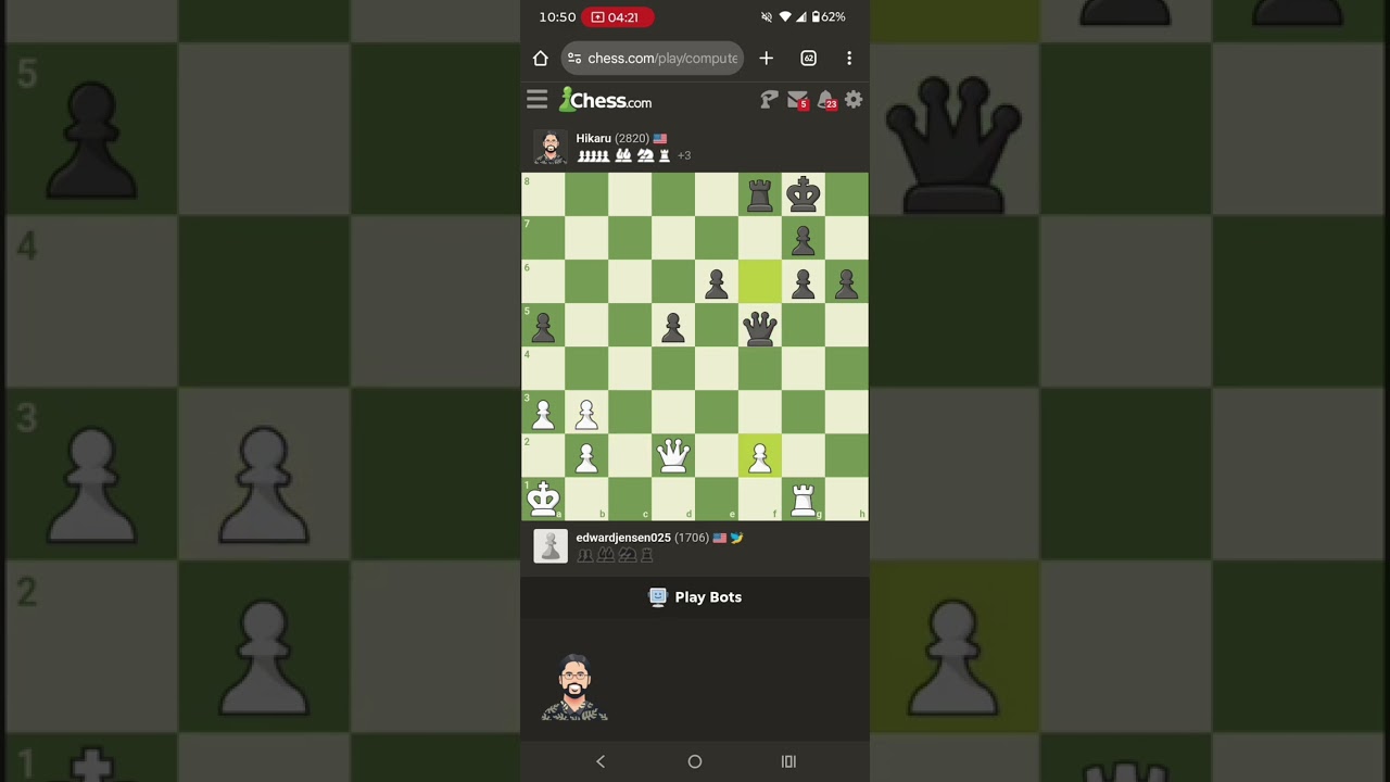 Playing one of the best chess players in the world
