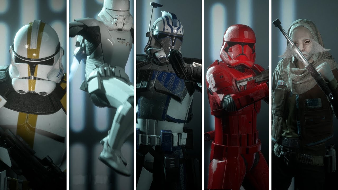 All Infantry Menu Animations - Star Wars Battlefront 2
