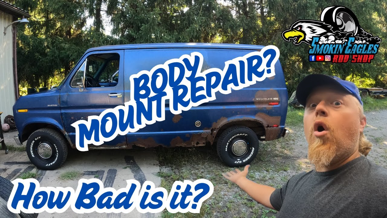 Body Mount REPAIR! #Ford #Econoline #vanlife #rustrepair #welding