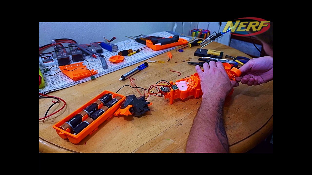 NERF Rhino-Fire Repair & Lipo Mod.