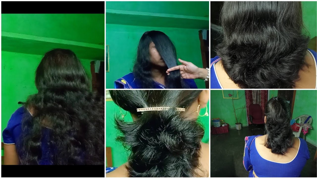 New hair cut from long to short.