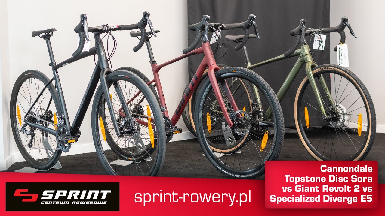 Gravel - hot or not? Cannondale Topstone Disc Sora vs Giant Revolt 2 vs Specialized Diverge E5