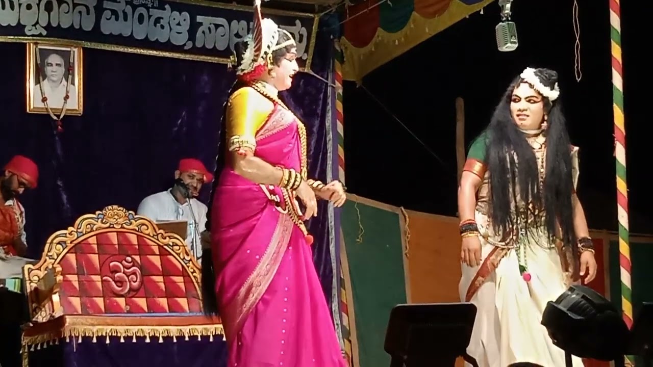 SALIGRAM mela ಜಟಾಪಟಿ ಸೀರೆ ಜಗಳ ಶಶಿಕಾಂತ ಶೆಟ್ಟಿ*ನೀಲ್ಕೋಡ  Yakshagana(YAYATI) Nilkod*Karkal  Devayani