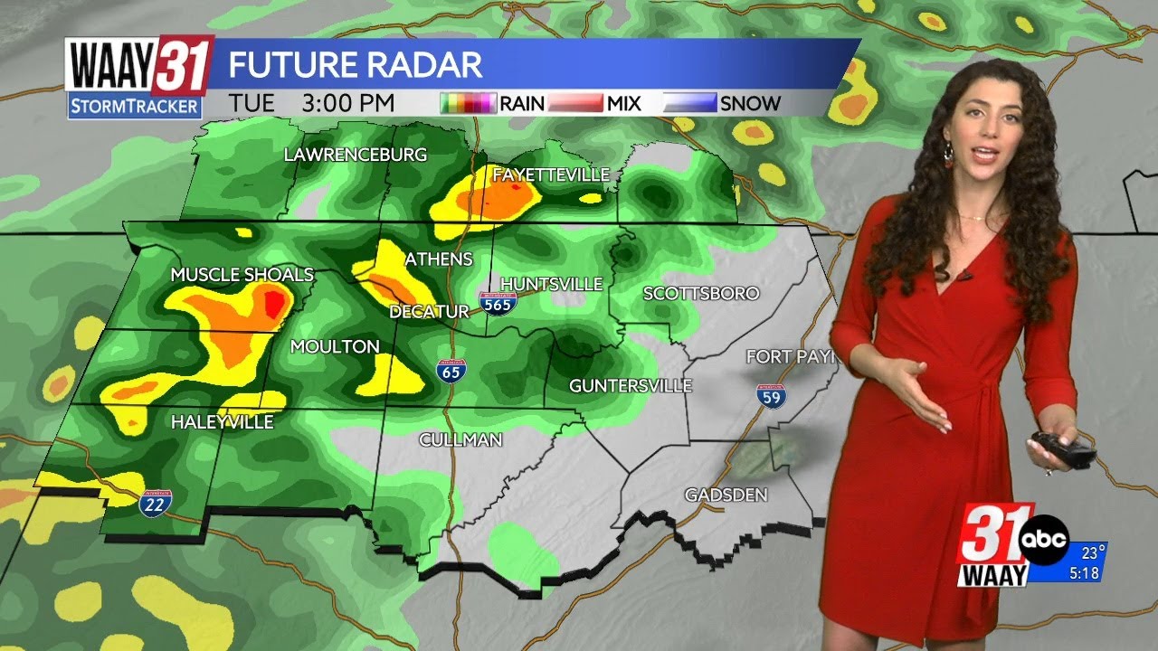 Widespread rain returns Tuesday