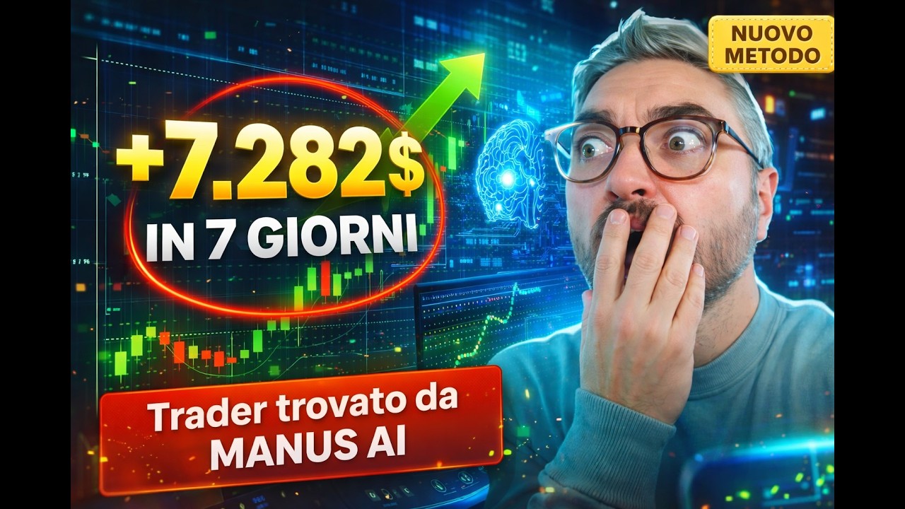 +7.282$ in 7 giorni con il Trader trovato da MANUS AI😱