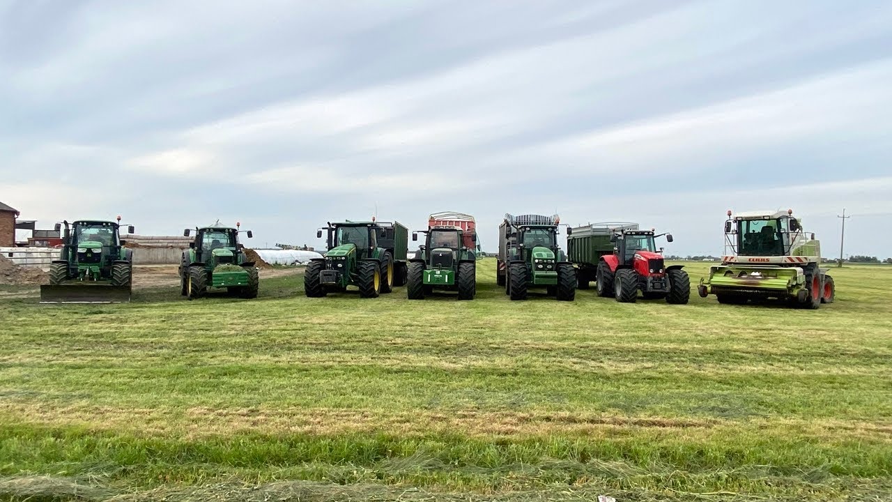 Zbi&oacute;r Traw 2022  Z Firmą Pro Agro Foedke Sławomir w GR.KOWALSKI  !✔ 2X John Deer / Fendt / Claas