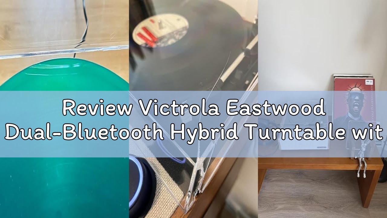 Review Victrola Eastwood Dual-Bluetooth Hybrid Turntable with Stereo Speakers - 3-Speed Record Playe
