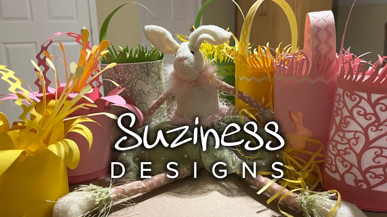 How to Make 3D Spring Baskets | Paper Craft Tutorial by Suzy Logan 
