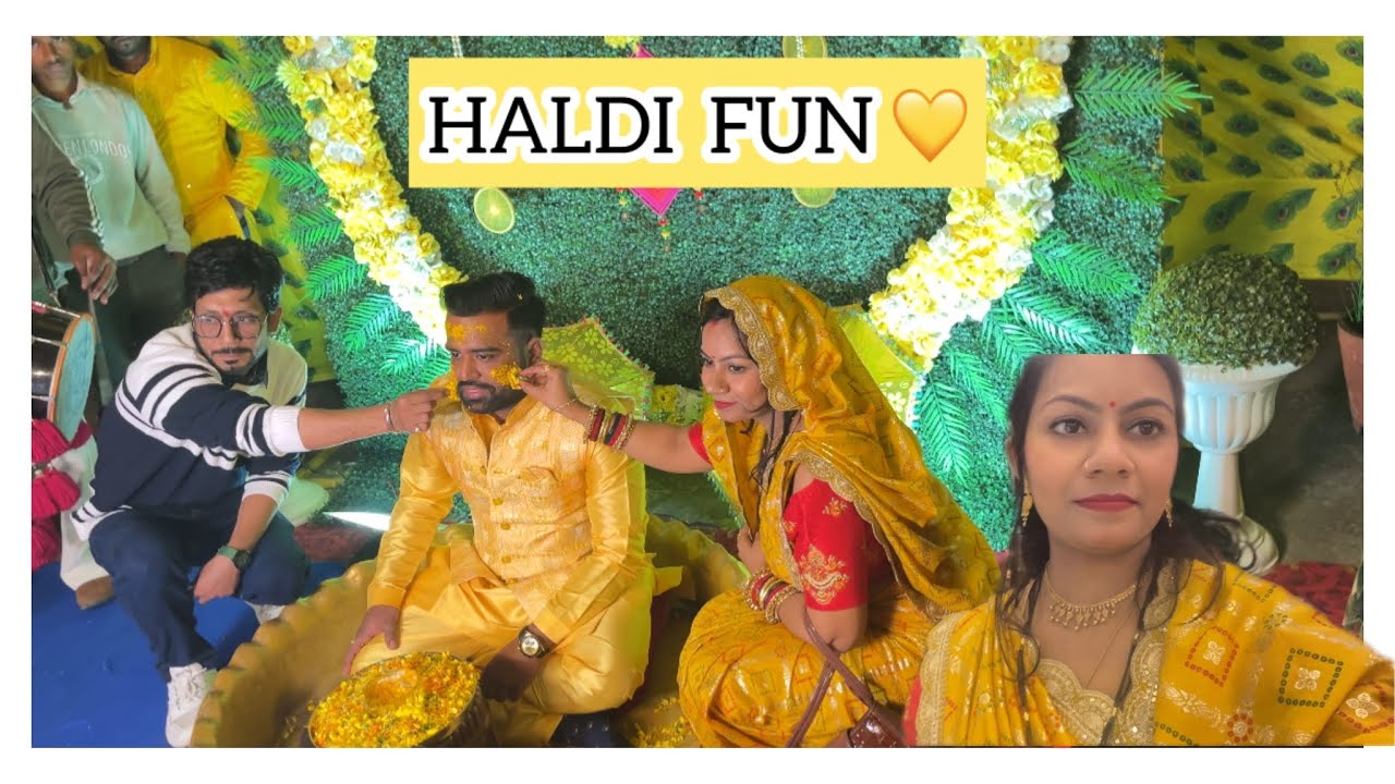 Nanad Ke Devar Ki Haldi 💛 Full Family Masti | Wedding Vlog