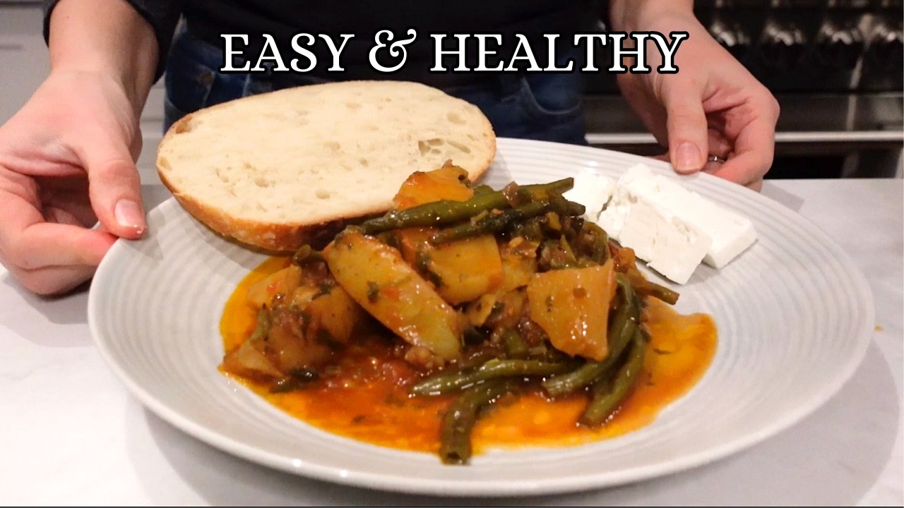 Want PERFECT Greek Green Beans? Watch This Now - EASY Vegetarian or Vegan Meal!