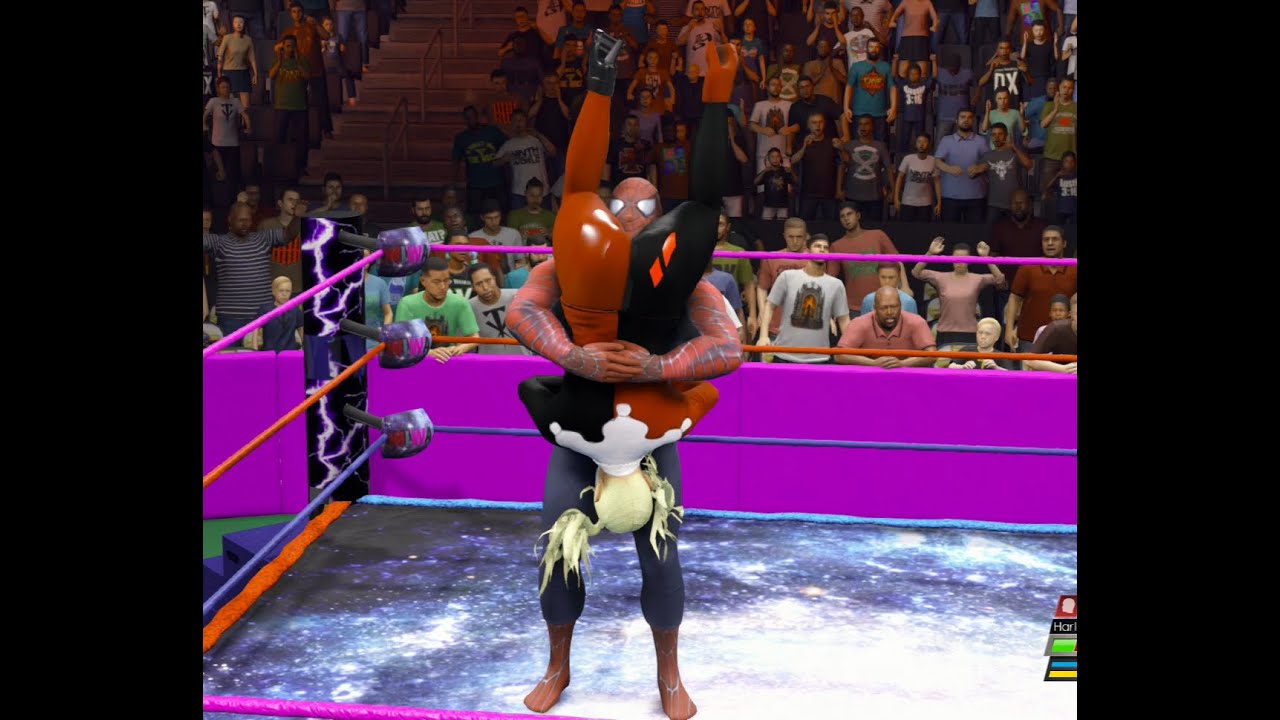 WIWA Wrestling Match #563: Spiderman vs Harley Quinn