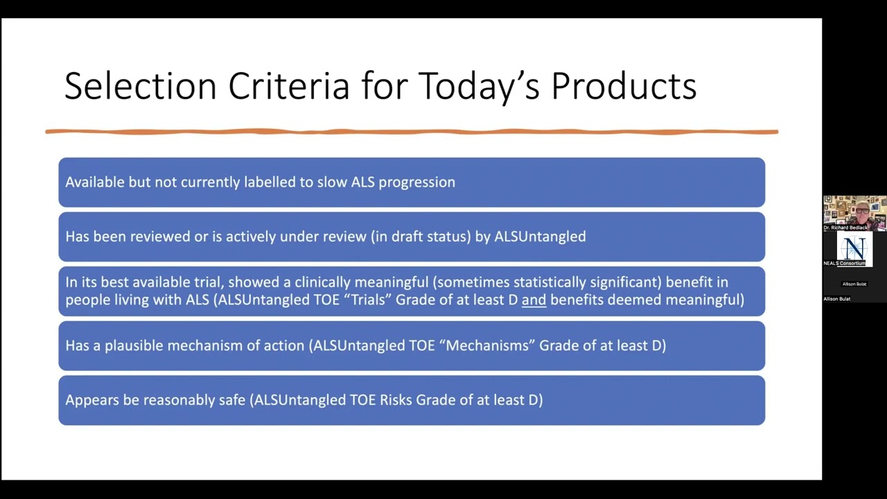 Dr. Richard Bedlack Off Label Treatments for ALS 06/14/24