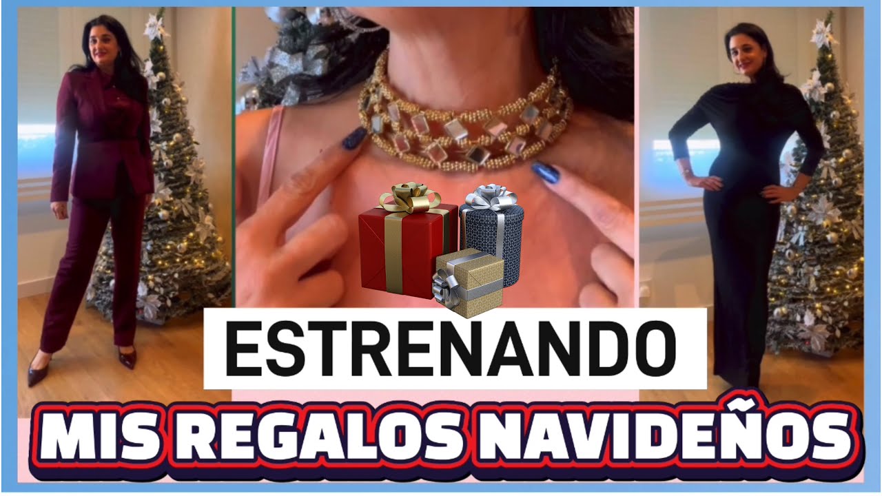 ME PRUEBO MIS REGALOS NAVIDEÑOS 🎁 || TRY ON || Shopping con Belén