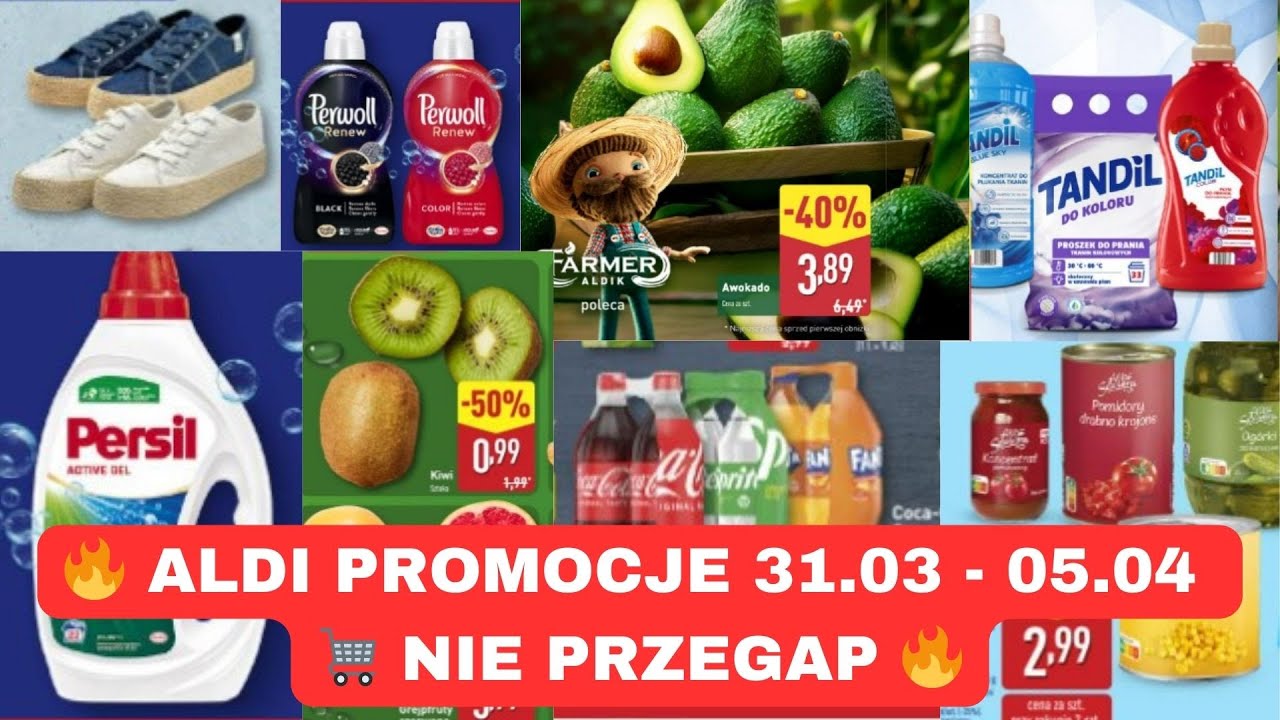 Wielkie Promocje w Aldi! 🛒 31.03 - 05.04 Nie Przegap! 🔥