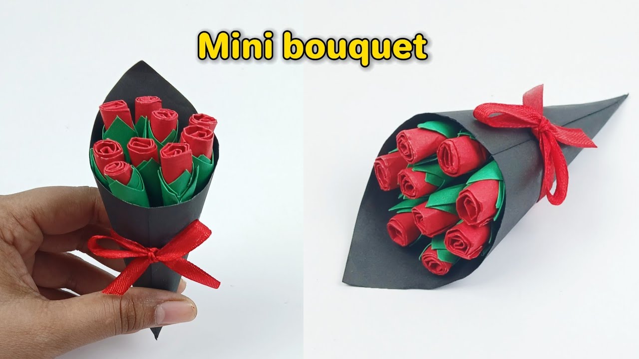 DIY Mini Paper Flower Bouquet