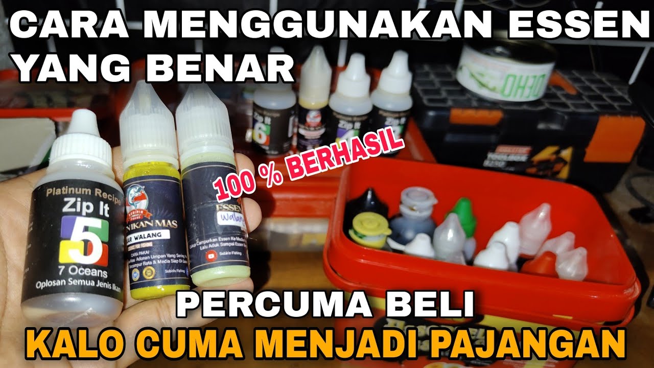 CARA MENGGUNAKAN ESSEN UNTUK MANCING IKAN MAS ...‼️